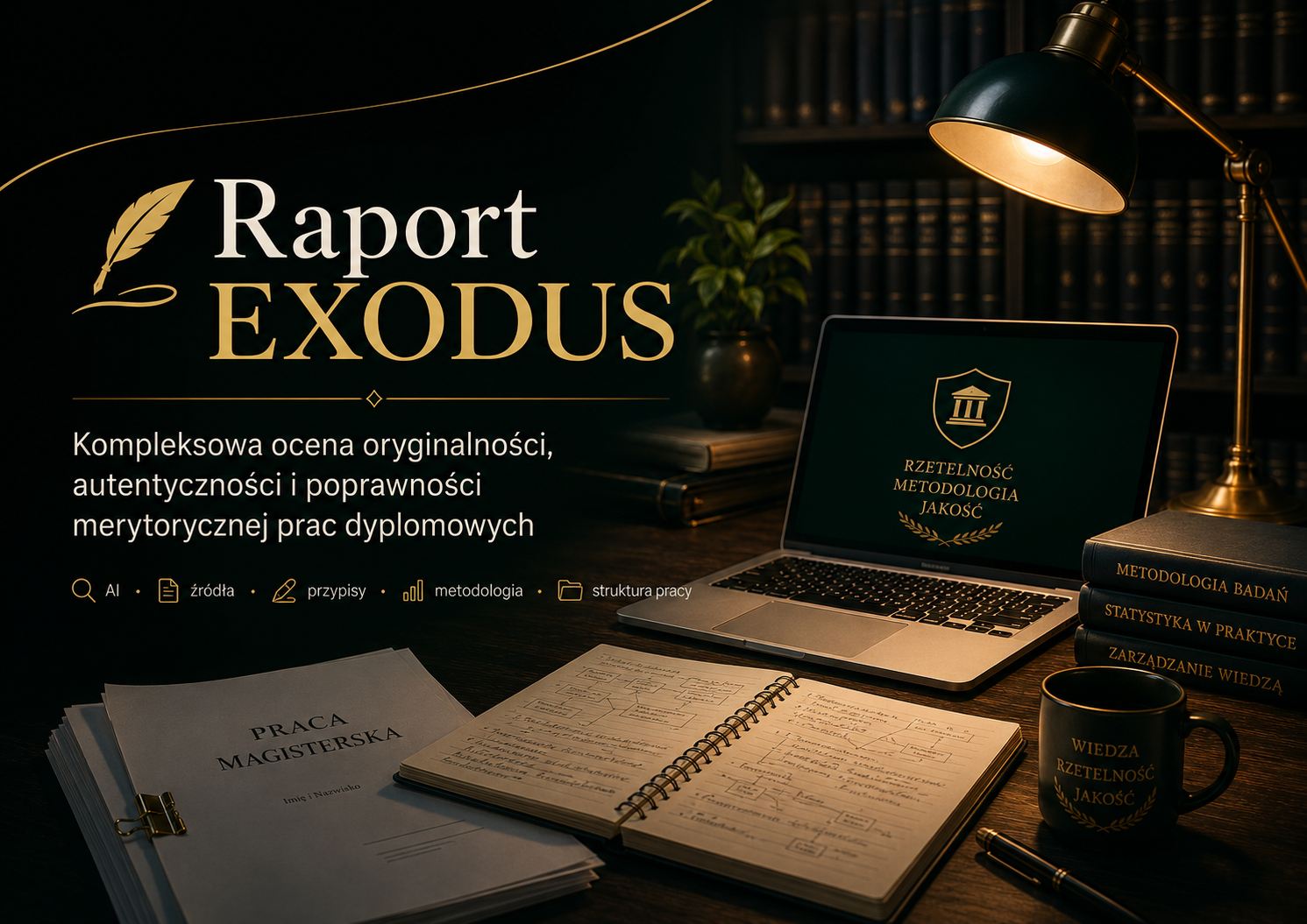 Raport EXODUS – kompleksowa ocena pracy dyplomowej przed oddaniem